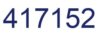 Number 417152 blue image