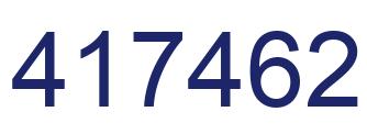 Number 417462 blue image