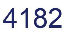 Número 4182 imagen azul