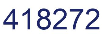 Number 418272 blue image