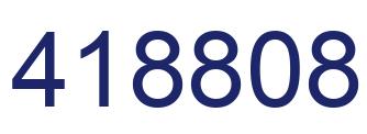 Number 418808 blue image