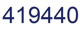 Número 419440 imagen azul
