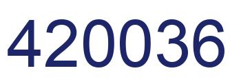 Número 420036 imagen azul