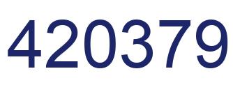 Número 420379 imagen azul