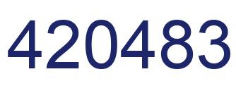 Número 420483 imagen azul