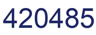 Número 420485 imagen azul