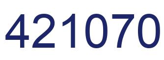 Número 421070 imagen azul