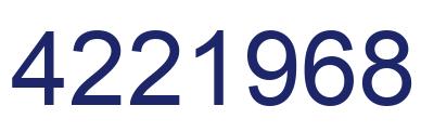 Número 4221968 imagen azul