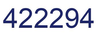 Número 422294 imagen azul
