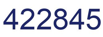 Number 422845 blue image
