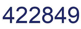 Number 422849 blue image