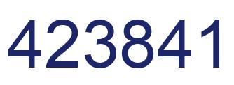Number 423841 blue image