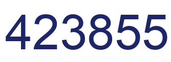 Number 423855 blue image