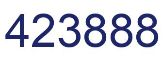 Number 423888 blue image