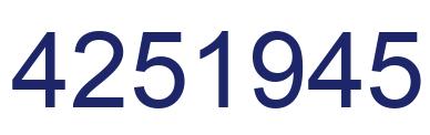 Número 4251945 imagen azul