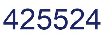 Número 425524 imagen azul