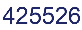 Número 425526 imagen azul