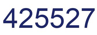 Número 425527 imagen azul