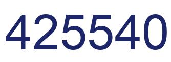 Número 425540 imagen azul