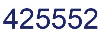 Number 425552 blue image