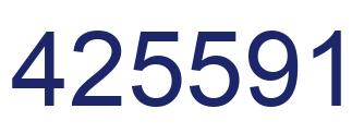 Number 425591 blue image