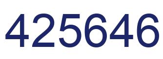 Number 425646 blue image