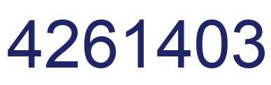 Número 4261403 imagen azul