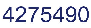 Number 4275490 blue image