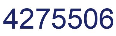 Number 4275506 blue image