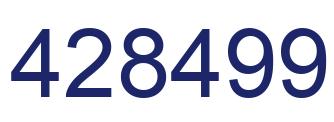 Number 428499 blue image