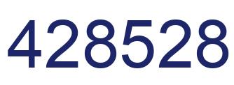 Number 428528 blue image