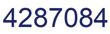 Número 4287084 imagen azul