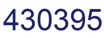 Number 430395 blue image