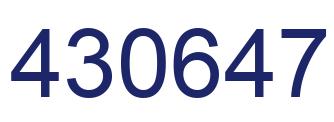 Number 430647 blue image