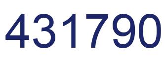 Number 431790 blue image