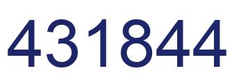 Número 431844 imagen azul