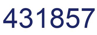 Número 431857 imagen azul