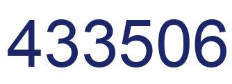 Number 433506 blue image