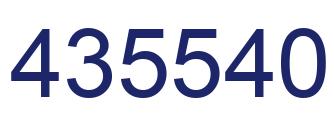 Número 435540 imagen azul