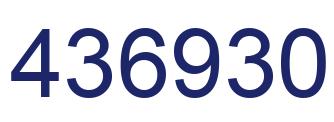 Número 436930 imagen azul