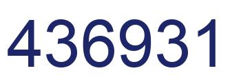 Número 436931 imagen azul