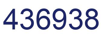 Number 436938 blue image