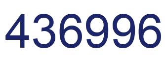 Número 436996 imagen azul