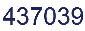 Número 437039 imagen azul