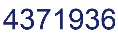 Número 4371936 imagen azul