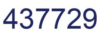 Número 437729 imagen azul
