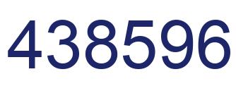 Number 438596 blue image