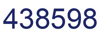Number 438598 blue image