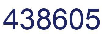 Número 438605 imagen azul