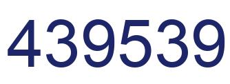 Number 439539 blue image